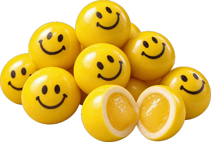 شكل علكة مطبوعة من العلكة والحلوى