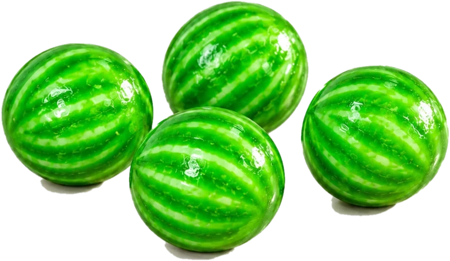 شكل علكة بطيخ من العلكة والحلوى